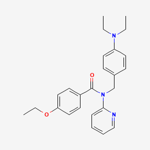 N-[4-(diethylamino)benzyl]-4-ethoxy-N-(pyridin-2-yl)benzamide