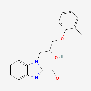 1-[2-(methoxymethyl)-1H-benzimidazol-1-yl]-3-(2-methylphenoxy)propan-2-ol