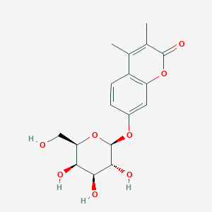 molecular formula C17H20O8 B11300481 3,4-dimethyl-2-oxo-2H-chromen-7-yl beta-D-galactopyranoside 