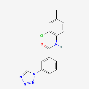 N-(2-chloro-4-methylphenyl)-3-(1H-tetrazol-1-yl)benzamide