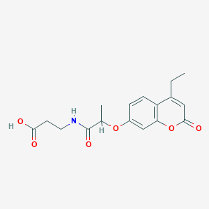 N-{2-[(4-ethyl-2-oxo-2H-chromen-7-yl)oxy]propanoyl}-beta-alanine