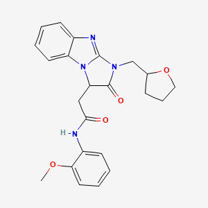 N-(2-methoxyphenyl)-2-[2-oxo-1-(tetrahydrofuran-2-ylmethyl)-2,3-dihydro-1H-imidazo[1,2-a]benzimidazol-3-yl]acetamide