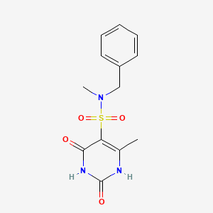 N-benzyl-N,6-dimethyl-2,4-dioxo-1,2,3,4-tetrahydropyrimidine-5-sulfonamide