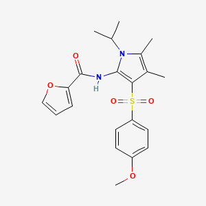 N-{3-[(4-methoxyphenyl)sulfonyl]-4,5-dimethyl-1-(propan-2-yl)-1H-pyrrol-2-yl}furan-2-carboxamide