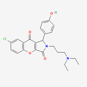 7-Chloro-2-[3-(diethylamino)propyl]-1-(4-hydroxyphenyl)-1,2-dihydrochromeno[2,3-c]pyrrole-3,9-dione