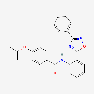 N-[2-(3-phenyl-1,2,4-oxadiazol-5-yl)phenyl]-4-(propan-2-yloxy)benzamide