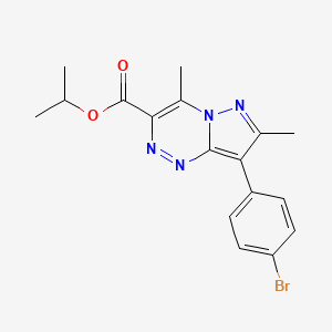 Isopropyl 8-(4-bromophenyl)-4,7-dimethylpyrazolo[5,1-c][1,2,4]triazine-3-carboxylate