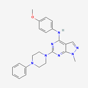 N-(4-methoxyphenyl)-1-methyl-6-(4-phenylpiperazin-1-yl)-1H-pyrazolo[3,4-d]pyrimidin-4-amine