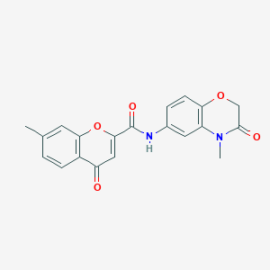 7-methyl-N-(4-methyl-3-oxo-3,4-dihydro-2H-1,4-benzoxazin-6-yl)-4-oxo-4H-chromene-2-carboxamide