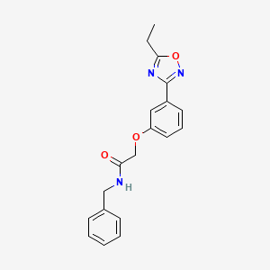 N-benzyl-2-[3-(5-ethyl-1,2,4-oxadiazol-3-yl)phenoxy]acetamide