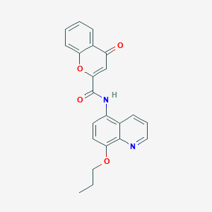 4-oxo-N-(8-propoxyquinolin-5-yl)-4H-chromene-2-carboxamide