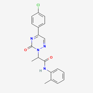 2-[5-(4-chlorophenyl)-3-oxo-1,2,4-triazin-2(3H)-yl]-N-(2-methylphenyl)propanamide