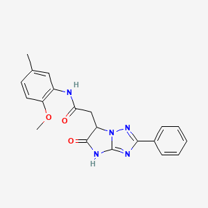 N-(2-methoxy-5-methylphenyl)-2-(5-oxo-2-phenyl-5,6-dihydro-4H-imidazo[1,2-b][1,2,4]triazol-6-yl)acetamide