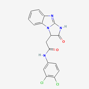 N-(3,4-dichlorophenyl)-2-(2-oxo-2,3-dihydro-1H-imidazo[1,2-a]benzimidazol-3-yl)acetamide