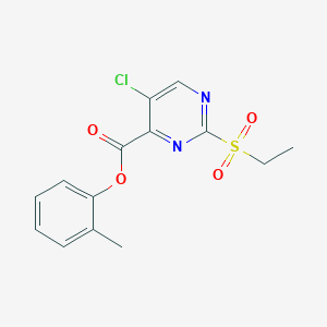 2-Methylphenyl 5-chloro-2-(ethylsulfonyl)pyrimidine-4-carboxylate