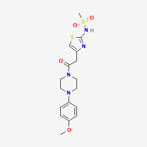 N-(4-{2-[4-(4-methoxyphenyl)piperazin-1-yl]-2-oxoethyl}-1,3-thiazol-2-yl)methanesulfonamide