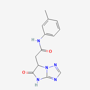 N-(3-methylphenyl)-2-(5-oxo-5,6-dihydro-4H-imidazo[1,2-b][1,2,4]triazol-6-yl)acetamide