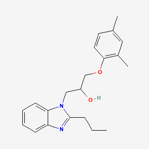 1-(2,4-dimethylphenoxy)-3-(2-propyl-1H-benzimidazol-1-yl)propan-2-ol