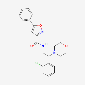 N-[2-(2-chlorophenyl)-2-(morpholin-4-yl)ethyl]-5-phenyl-1,2-oxazole-3-carboxamide