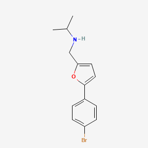 molecular formula C14H16BrNO B11300946 N-{[5-(4-bromophenyl)furan-2-yl]methyl}propan-2-amine 