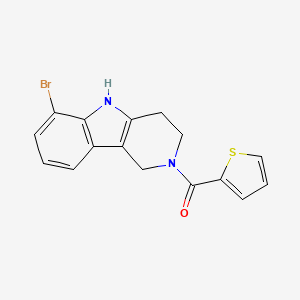 6-bromo-2-(2-thienylcarbonyl)-2,3,4,5-tetrahydro-1H-pyrido[4,3-b]indole