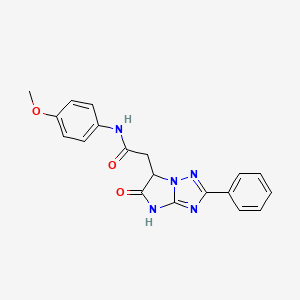 N-(4-methoxyphenyl)-2-(5-oxo-2-phenyl-5,6-dihydro-4H-imidazo[1,2-b][1,2,4]triazol-6-yl)acetamide