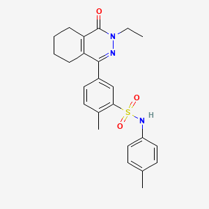 5-(3-ethyl-4-oxo-3,4,5,6,7,8-hexahydrophthalazin-1-yl)-2-methyl-N-(4-methylphenyl)benzenesulfonamide