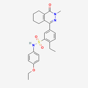 N-(4-ethoxyphenyl)-2-ethyl-5-(3-methyl-4-oxo-3,4,5,6,7,8-hexahydrophthalazin-1-yl)benzenesulfonamide