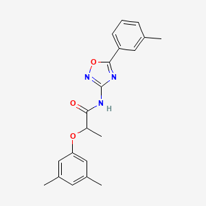 2-(3,5-dimethylphenoxy)-N-[5-(3-methylphenyl)-1,2,4-oxadiazol-3-yl]propanamide