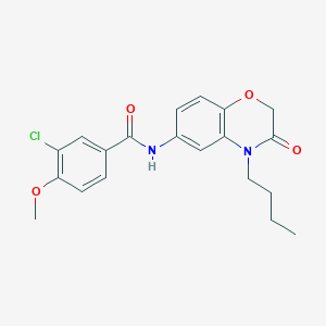 molecular formula C20H21ClN2O4 B11301052 N-(4-butyl-3-oxo-3,4-dihydro-2H-1,4-benzoxazin-6-yl)-3-chloro-4-methoxybenzamide 