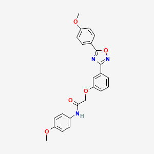 N-(4-methoxyphenyl)-2-{3-[5-(4-methoxyphenyl)-1,2,4-oxadiazol-3-yl]phenoxy}acetamide