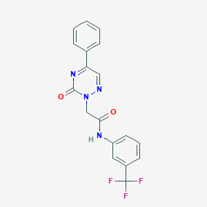 2-(3-oxo-5-phenyl-1,2,4-triazin-2(3H)-yl)-N-[3-(trifluoromethyl)phenyl]acetamide