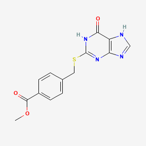 methyl 4-{[(6-oxo-6,9-dihydro-1H-purin-2-yl)sulfanyl]methyl}benzoate