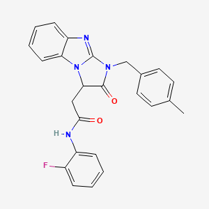 N-(2-fluorophenyl)-2-[1-(4-methylbenzyl)-2-oxo-2,3-dihydro-1H-imidazo[1,2-a]benzimidazol-3-yl]acetamide