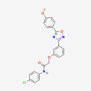 N-(4-chlorophenyl)-2-{3-[5-(4-methoxyphenyl)-1,2,4-oxadiazol-3-yl]phenoxy}acetamide