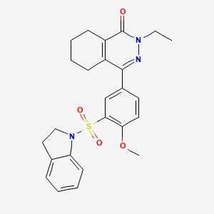 4-[3-(2,3-dihydro-1H-indol-1-ylsulfonyl)-4-methoxyphenyl]-2-ethyl-5,6,7,8-tetrahydrophthalazin-1(2H)-one