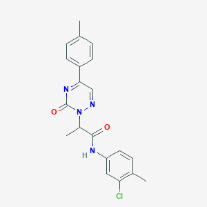 N-(3-chloro-4-methylphenyl)-2-[5-(4-methylphenyl)-3-oxo-1,2,4-triazin-2(3H)-yl]propanamide