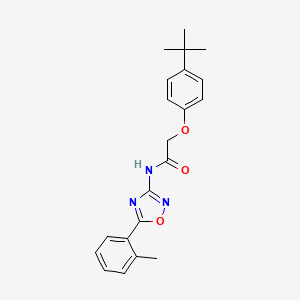 2-(4-tert-butylphenoxy)-N-[5-(2-methylphenyl)-1,2,4-oxadiazol-3-yl]acetamide