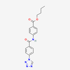 butyl 4-({[4-(1H-tetrazol-1-yl)phenyl]carbonyl}amino)benzoate