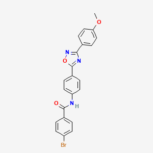 4-bromo-N-{4-[3-(4-methoxyphenyl)-1,2,4-oxadiazol-5-yl]phenyl}benzamide