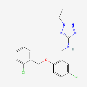 N-{5-chloro-2-[(2-chlorobenzyl)oxy]benzyl}-2-ethyl-2H-tetrazol-5-amine