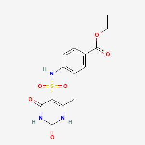 Ethyl 4-(6-methyl-2,4-dioxo-1,2,3,4-tetrahydropyrimidine-5-sulfonamido)benzoate