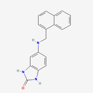 5-[(1-naphthylmethyl)amino]-1,3-dihydro-2H-benzimidazol-2-one