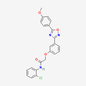 N-(2-chlorophenyl)-2-{3-[5-(4-methoxyphenyl)-1,2,4-oxadiazol-3-yl]phenoxy}acetamide