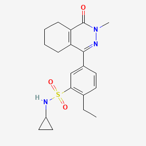 N-cyclopropyl-2-ethyl-5-(3-methyl-4-oxo-3,4,5,6,7,8-hexahydrophthalazin-1-yl)benzenesulfonamide