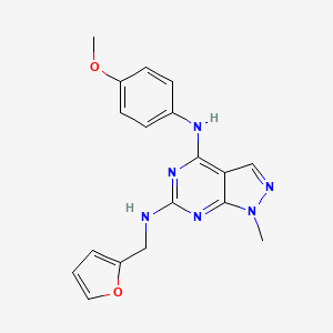 N~6~-(furan-2-ylmethyl)-N~4~-(4-methoxyphenyl)-1-methyl-1H-pyrazolo[3,4-d]pyrimidine-4,6-diamine