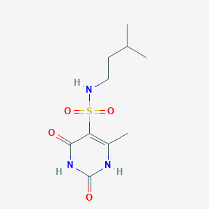 2-hydroxy-4-methyl-N-(3-methylbutyl)-6-oxo-1,6-dihydropyrimidine-5-sulfonamide