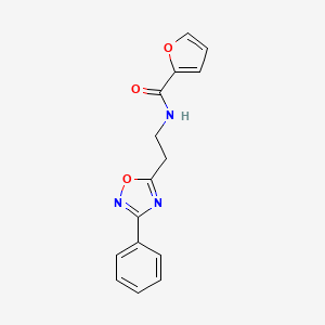 N-[2-(3-phenyl-1,2,4-oxadiazol-5-yl)ethyl]furan-2-carboxamide