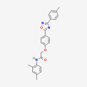 N-(2,4-dimethylphenyl)-2-{4-[3-(4-methylphenyl)-1,2,4-oxadiazol-5-yl]phenoxy}acetamide