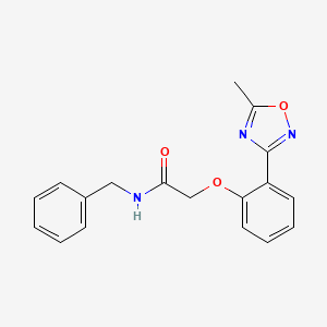 N-benzyl-2-[2-(5-methyl-1,2,4-oxadiazol-3-yl)phenoxy]acetamide